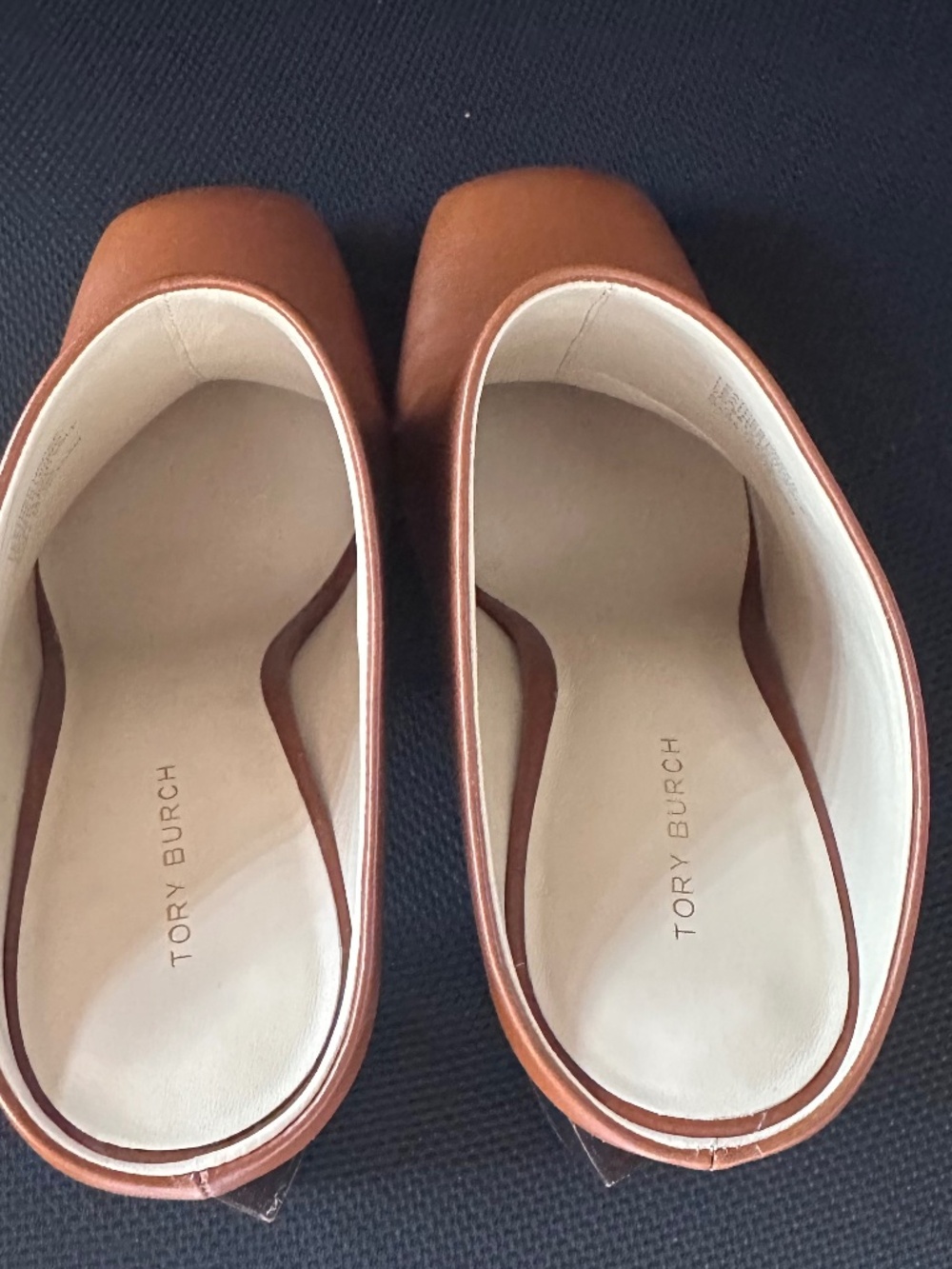 Tory Burch Women's Brown and Tan Mules